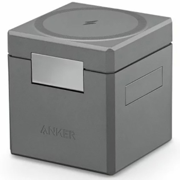 Incarcator wireless magnetic Anker 3-in-1 Cube MagSafe 15W Fast Charging Pliabil Negru 