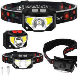 Lanterna de cap LED cu senzor de miscare 6 moduri de iluminare Lean 21015