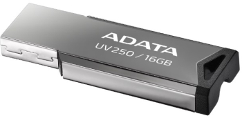 MEMORIE USB 2.0 ADATA 16 GB clasica carcasa aluminiu MEMORIE USB 2.0 ADATA 16 GB clasica carcasa aluminiu argintiu AUV250-16G-RBK 