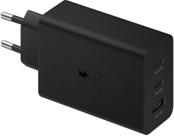 Samsung Wall Profesional Charger Ep-t6530nbegeu 65w Pa Trio W/o 2 X Usb-c 1 X Usb Black 