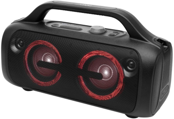 Boxa portabila JVC XS-E843B 80W Bluetooth 5.3 baterie Litiu-ion 3 7V/7200mAh TWS IPX5 efecte luminoase negru