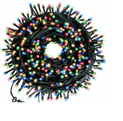 Instalatie de Craciun SIKS® ghirlanda luminoasa 22 m liniara multicolor 300 leduri 