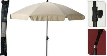 Altele UMBRELA PLAJA H 200CM D 185CM CREM 