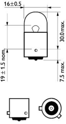 BEC AUXILIAR RY10W 12V SET 10 BUC VISION PHILIPS 