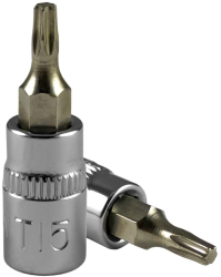 Biti Pentru Maner Surubelnita Torx 1/4 T20 Cromat Jbm 