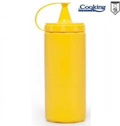 Boluri & Cutii alimente STICLA DISPENSER SOSURI 700 ML GALBEN 