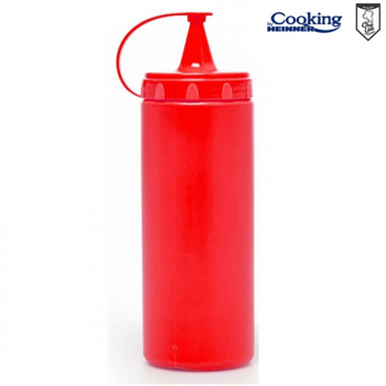 Boluri & Cutii alimente STICLA DISPENSER SOSURI 700 ML ROSU 