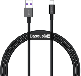 Cabluri periferice Cablu Baseus Type-C 66W 1m negru 