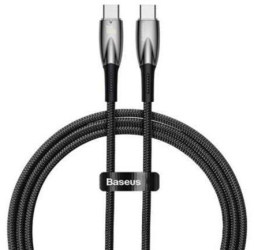 Cabluri periferice Cablu Retea Baseus Glimmer 1m negru 