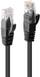 Cabluri rețea Cablu Lindy 1m Cat.6 U/UTP Black