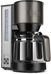 Cafetiera cu ecran 1000w 1250ml Black&Decker - simplu si elegant. 