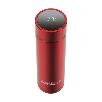 Cani & Cesti TERMOS INOX 450ML INDICAT.LED.TEMP ROSU 