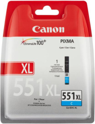 Cartuse cerneala CANON CLI-551XL CYAN INKJET CARTRIDGE 