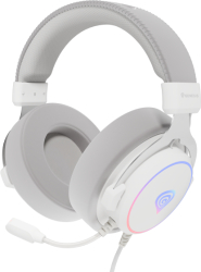 Casti audio Casti cu fir Genesis Neon 764 alb 