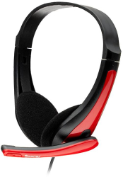 Casti audio Casti cu micr. Spacer cu fir rosu 