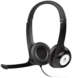Casti audio Casti Logitech H390 cu microfon negru 