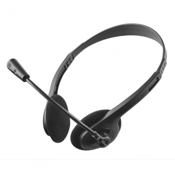 Casti audio Casti Trust Primo Chat cu fir negru 