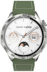 Ceas inteligent profesional Xo Watch 4 cu ecran Amoled verde.
