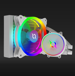 Coolere Procesor CPU Cooler Aquarius 120 AIO White ARGB 