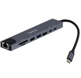 Docking stations Docking Station Spacer 8in1 Type C 