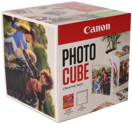 Hartie foto CANON PP-201 13x13CM PHOTO CUBE WH/BL 