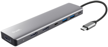 Hub-uri USB Adaptor Trust Dalyx 7 in 1 gri 
