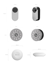 Incuietori YALA SMART CS-DL01S/DL01CP/A3-BK 