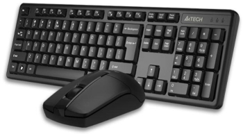Kit mouse tastatura Kit A4Tech 3330N WS negru 