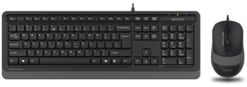 Kit mouse tastatura Kit A4Tech F1010 cu fir gri 