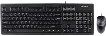 Kit mouse tastatura Kit A4Tech KRS-8372 cu fir negru 