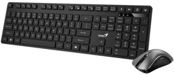 Kit mouse tastatura Kit wireless Genius Slimstar negru 