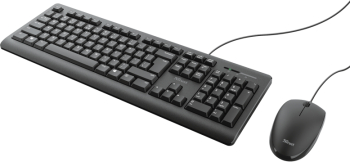 Kit mouse tastatura Kt Trust Primo cu fir negru 