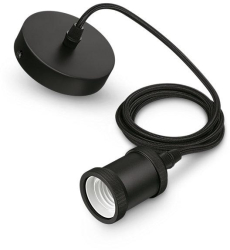 Lustre si Pendule CORD/MODERN/E27/BLACK 1CT EU 