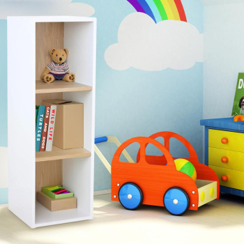 Mobilier camera copii Dulap depozitare 3 compartimente U-Grow