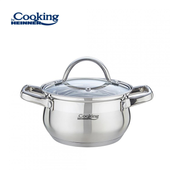 Oale si cratite SEMIOALA INOX+CAPAC 18X10.5CM 2.6L AMIRA 