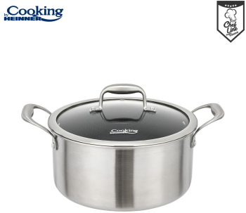 Oale si cratite SEMIOALA INOX+CAPAC 24x12CM 5L TITANIUM3 