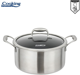 Oale si cratite SEMIOALA INOX+CAPAC 28x13CM 7L TITANIUM3 