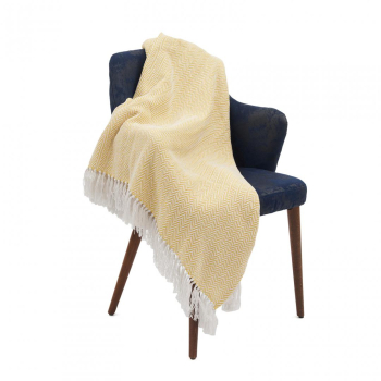 Paturi si Cuverturi CUVERTURA PLED 160X200 CM ZIG YELLOW 