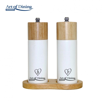 Rasnite & dozatoare condimente SET 2 RASNITE S&P 16CM+SUPORT MODERN 