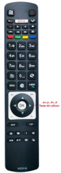 RC5118 Telecomanda pentru LCD NEI AKAI DIGIHOME FINLUX HITACHI TELEFUNKEN cu NETFLIX varianta mica cu tastele V+ V- P+ P- din silicon 