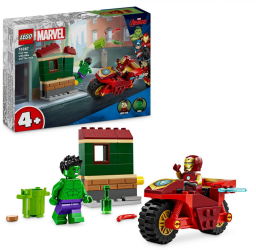 Seturi de constructie IRON MAN CU MOTOCICLETA&HULK LEGO 76287 