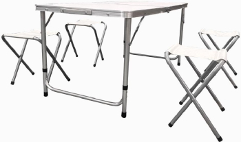 Seturi de mobilier HR SET 4 SCAUNE+MASA PLIABILA SERVIETA 