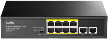 Switch-uri CUDY 8-Port 10/100M PoE+ Switch 2 UPLINK 