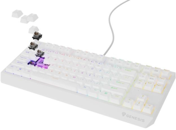 Tastaturi Tastatura Genesis Thor 230 TKL B alb 