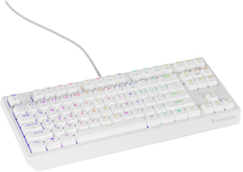 Tastaturi Tastatura Genesis Thor 230 TKL R alb 