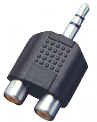 Adaptor Audio Mufa Stereo 3 5 Mm - 2x Prize Rca 3 5 Mm 