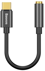 Adaptor audio USB-C - Jack 3.5mm Baseus - Black 