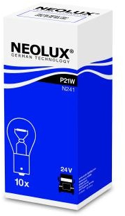 Bec Semnalizare 24V P21W Ba15S Set 10 Buc Neolux 