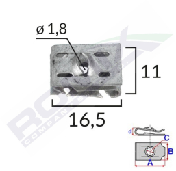 Clema Fixare Elemente Motor Pentru Grup Vag 1.8X16.5X11Mm Set 10 Buc 