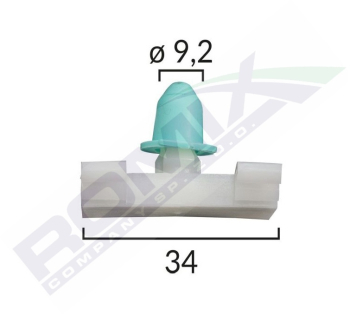 Clips Fixare Elemente Exterioare Pentru Bmw/Fiat 9.2X34Mm - Alb Set 10 Buc 
